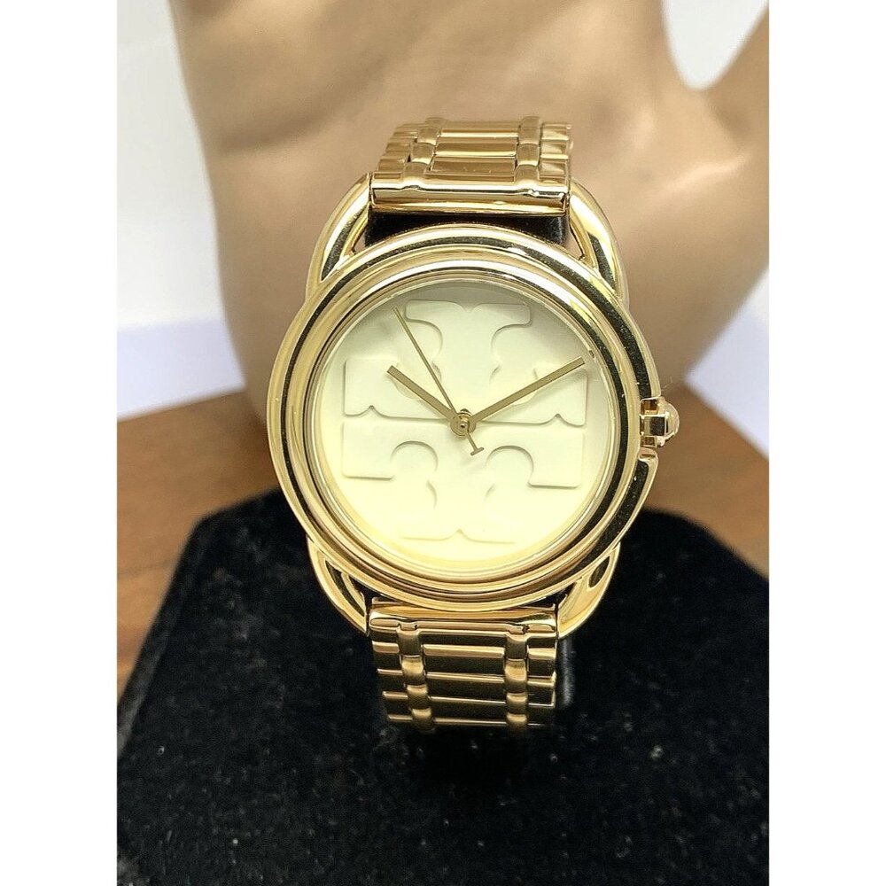Tory Burch Women's Watch TBW7220 Miller Quartz Cream Dial Gold Stainless Steel